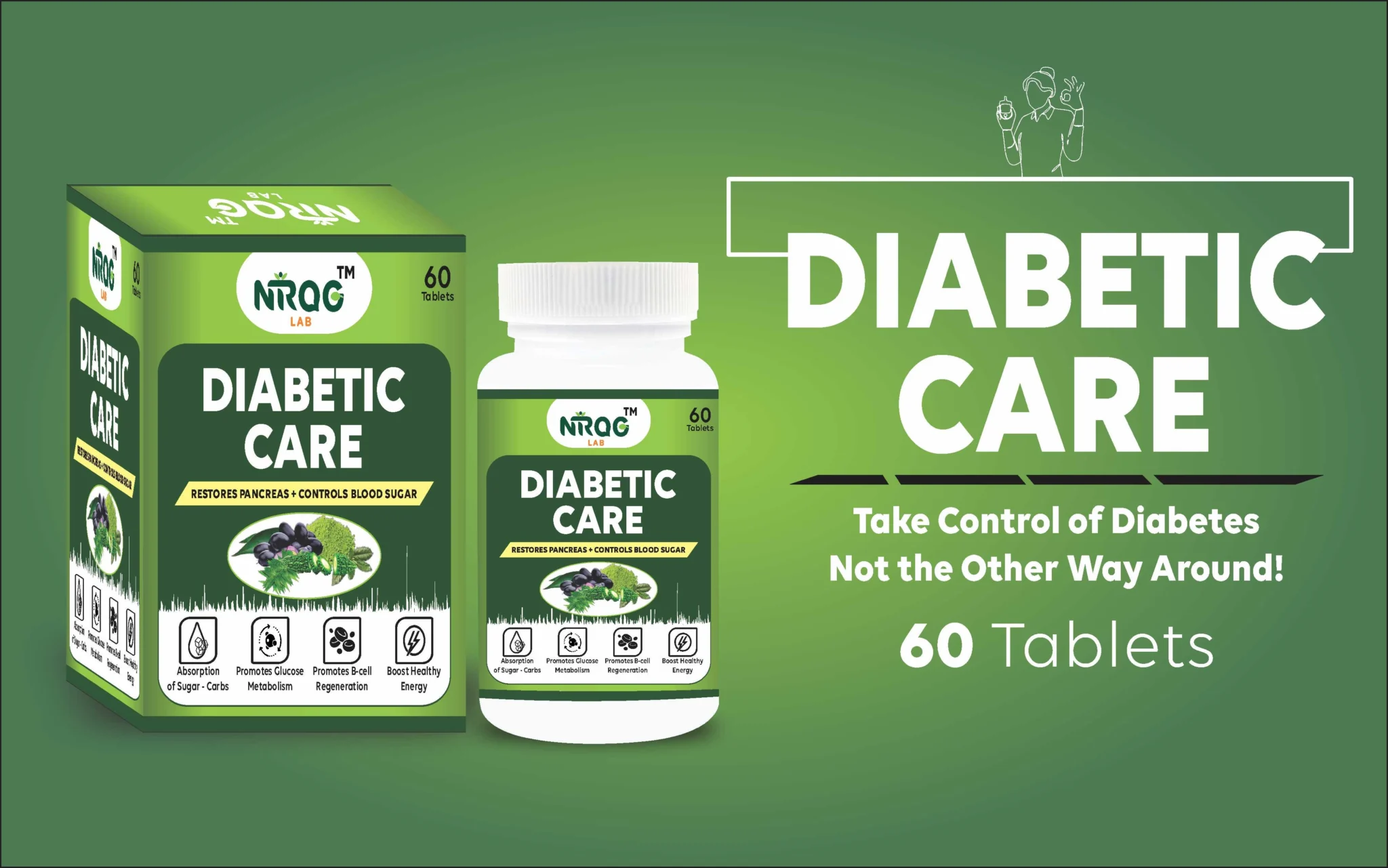Nirog Lab Diabetic Care - Premium Ayurvedic Herbal Blend
